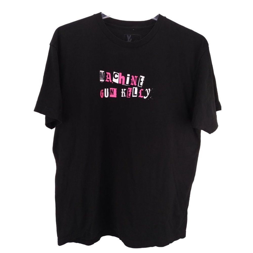 Machine Gun Kelly MGK Black Pink 2 Sided I love ex's best friend tshirt XL